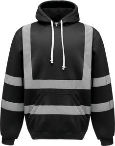 Yoko YHVK05 - Hi-Vis pullover hoodie Black