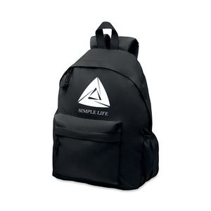 GiftRetail MO6703 - BAPAL+ 600D RPET polyester backpack Black