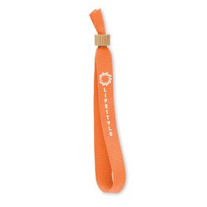 GiftRetail MO6706 - FIESTA RPET polyester wristband Orange