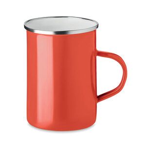 GiftRetail MO6775 - SILVER Metal mug with enamel layer