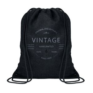 GiftRetail MO9776 - TOCAYO 1200D heathered drawstring bag Black