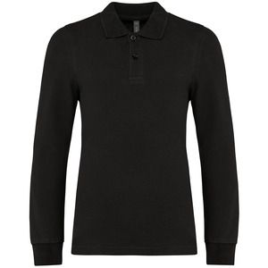 Kariban K269 - Kids' long-sleeved polo shirt Black