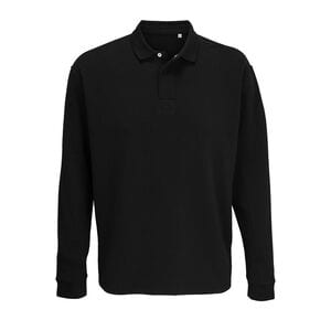 SOL'S 03990 - Heritage Unisex Polo Collar Sweatshirt Black