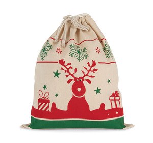 Kimood KI0735 - Drawstring bag with Christmas patterns