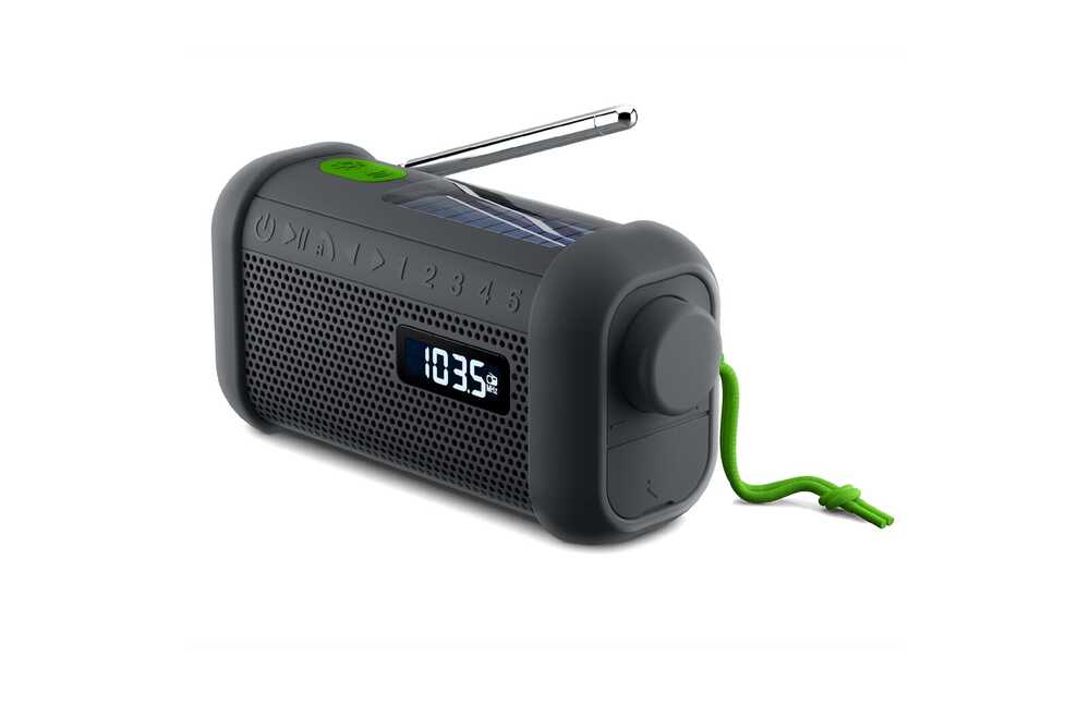 Inside Out LT55019 - MH-08 | Muse radio bluetooth speaker with solar and wind-up mechanism