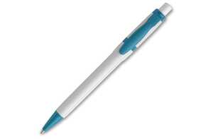 TopPoint LT80940 - Ball pen Olly hardcolour White/ Turquoise