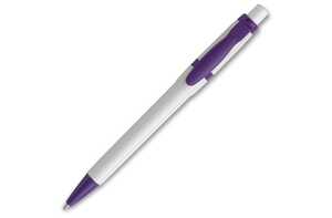 TopPoint LT80940 - Ball pen Olly hardcolour White/Lilac