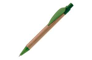 TopPoint LT87518 - Bamboo pen with plastic leafclip Dark Green