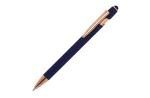 TopPoint LT87783 - Ballpen Paris Deluxe Metal Rubberised Dark Blue