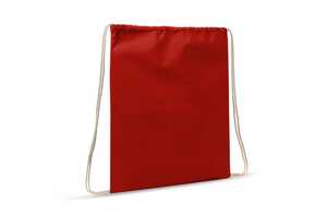 TopEarth LT95205 - Drawstring bag cotton OEKO-TEX® 140g/m² 35x45cm Red
