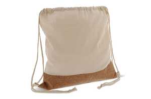 TopEarth LT95269 - Drawstring bag Cork with cotton cords 38x41cm