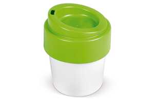TopPoint LT98707 - Coffee cup Hot-but-cool with lid 240ml White / Light green