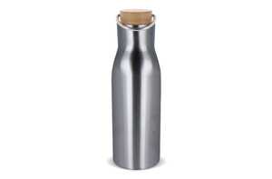 TopPoint LT98900 - Thermo bottle with bamboo lid 500ml Silver