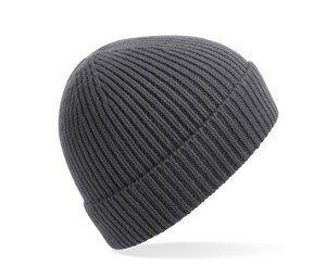 BEECHFIELD BF380 - Ribbed knitted hat Graphite Grey