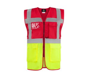 KORNTEX KX226 - COMFORT EXECUTIVE VEST HAMBURG Red / Yellow