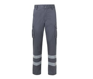 VELILLA V3014S - MULTI-POCKET STRETCH PANTS WITH REFLECTIVE STRIPES Grey