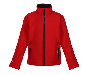 REGATTA RGA732 - Kids' Softshell jacket Classic Red / Black