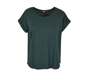 Build Your Brand BY036 - Women's t-shirt with extended back Bottle Green
