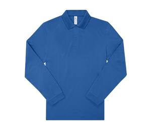 B&C BCU425 - Long-sleeved fine piqué poloshirt