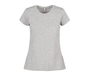 BUILD YOUR BRAND BYB012 - LADIES BASIC TEE Heather Grey