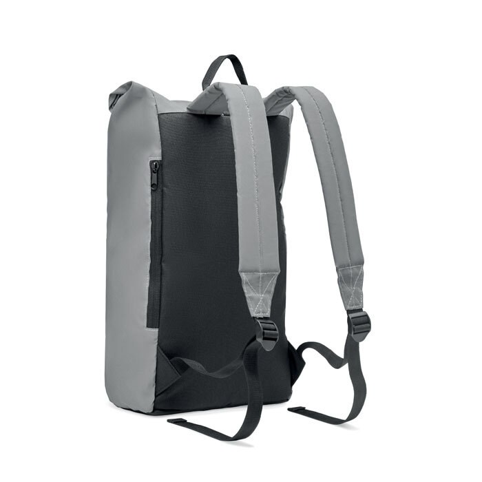 GiftRetail MO2056 - BRIGHT ROLLPACK Reflective Rolltop backpack