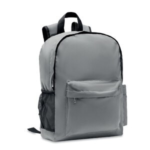 GiftRetail MO6992 - BRIGHT BACKPACK High reflective backpack 190T matt silver