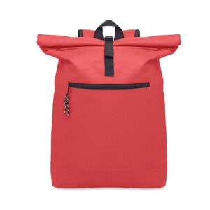 GiftRetail MO2170 - IREA 600Dpolyester rolltop backpack Red