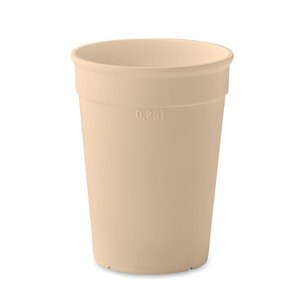 GiftRetail MO2256 - AWAYCUP Recycled PP cup capacity 300ml Beige