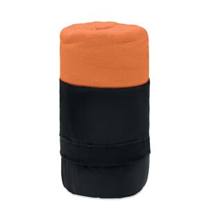 GiftRetail MO9935 - MUSALA RPET RPET fleece travel blanket Orange