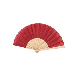 EgotierPro 28500 - 23 cm Wooden and Polyester Fan WOOD