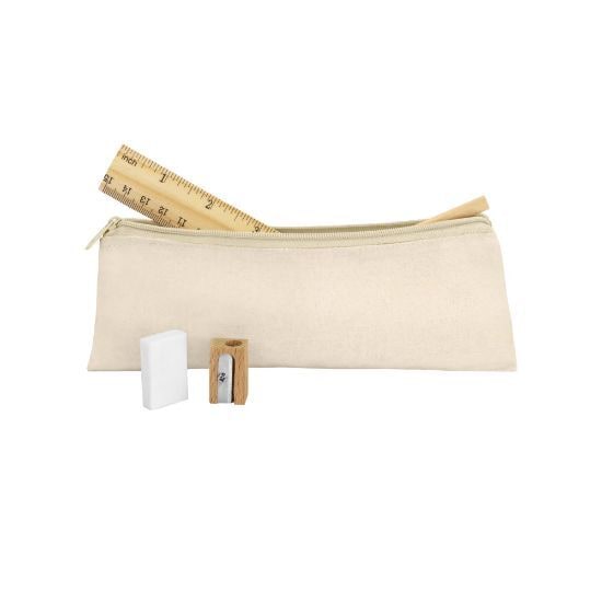 EgotierPro 39011 - Cotton Case with Wooden Pen & Accessories ENDEMIC