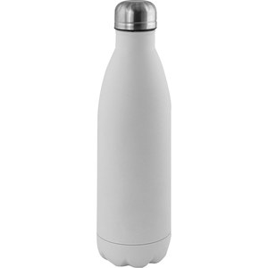 EgotierPro 39026 - Stainless Steel Bottle, Matte, 750ml SODA White