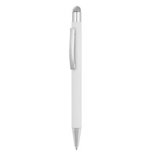 EgotierPro 39049 - Aluminum Pen with Rubber Finish & Laser-Compatible DATA Silver