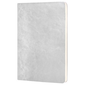EgotierPro 39510 - PU Flexible Cover Notebook, 96 Cream Sheets CORPORATE White