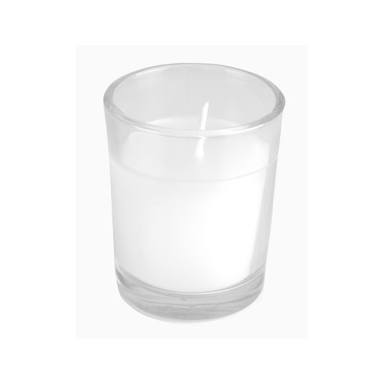 EgotierPro 50079 - 50 gr Glass Candle with Cork Lid LULL