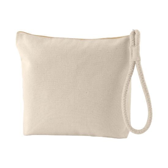 EgotierPro 50616 - Cotton Toilet Bag with Reinforced Bottom SAFE