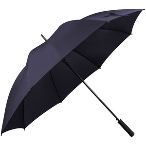 EgotierPro 52517 - 131cm Pongee Umbrella with Fiberglass Ribs MOOSE Navy Blue