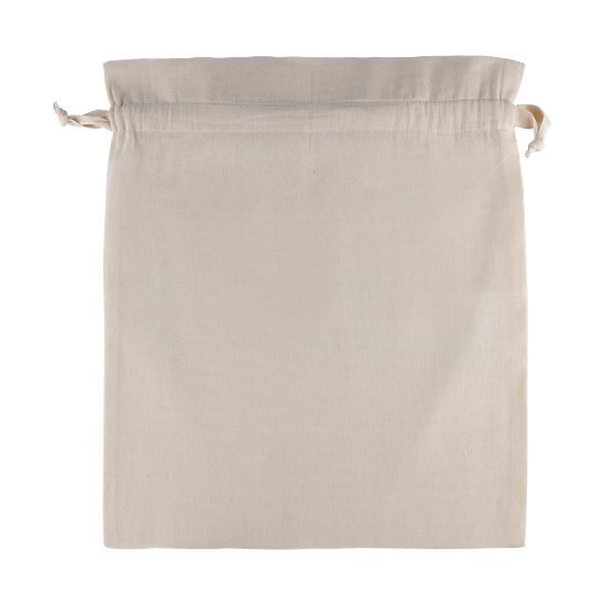EgotierPro 52546 - Cotton Drawstring Bag, 75 gr/m², Large ELBA