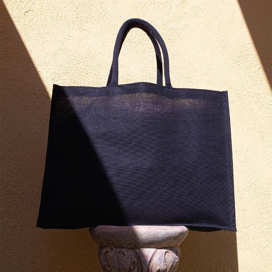 EgotierPro 52560 - Juco Beach/Shopping Bag with Cotton Handles OBER