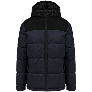 Kariban K6163 - Unisex bi-tone padded jacket with hood Navy / Black