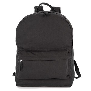 Kimood KI5111 - K-loop recycled cotton backpack Black Jhoot