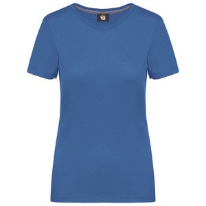 WK. Designed To Work WK307 - Ladies antibacterial short sleeved t-shirt Light Royal Blue