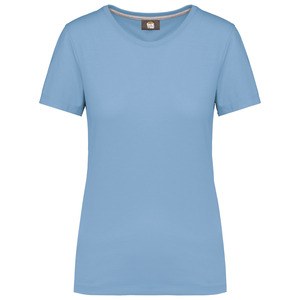 WK. Designed To Work WK307 - Ladies antibacterial short sleeved t-shirt Sky Blue