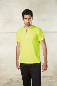 ProAct PA486 - ZIP-NECK SPORTS T-SHIRT