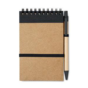 GiftRetail IT3789 - SONORA A6 recycled notepad with pen