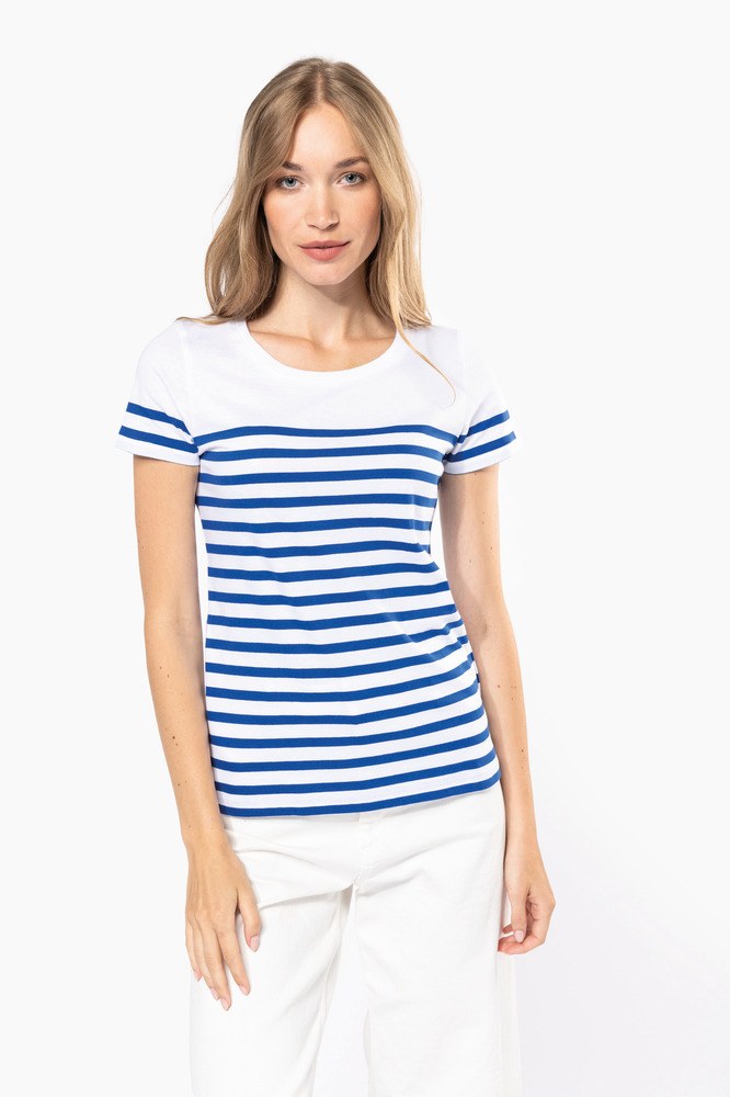 Black white striped t hotsell shirt ladies