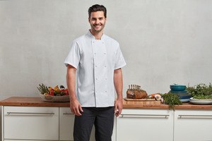 Premier PR902 - Coolchecker® short-sleeved chefs jacket