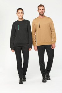 WK. Designed To Work WK403 - Unisex DayToDay contrasting zip pocket sweatshirt