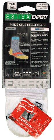 Estex ES1021 - Set of two pairs of Coolmax Vo2 Trainer Socks