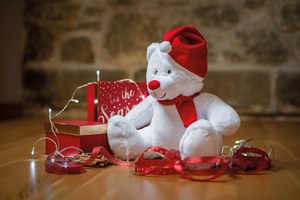 Mumbles MM573 - Zipped Christmas cuddly toy bear